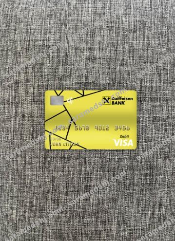 Croatia Raiffeisen bank visa debit card photolook front